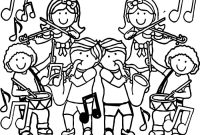 Music coloring book pages