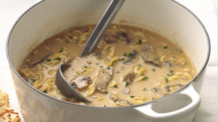 Ground beef mushroom soup recipe