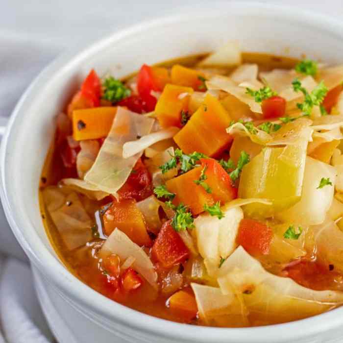 Recipe for cabbage soup for weight loss