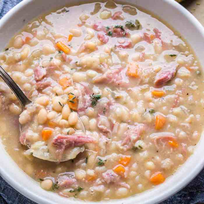 Recipes for ham and bean soup