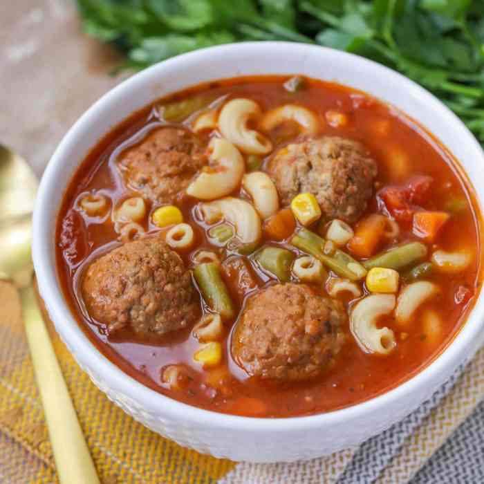 Italian meatball soup recipe