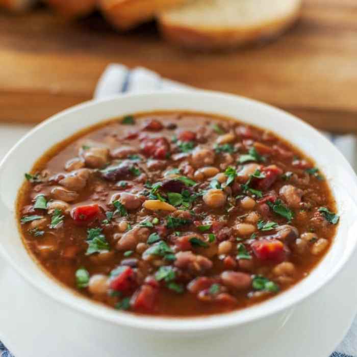 Recipe for 15 bean soup